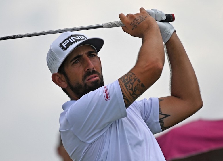 Matthieu Pavon au départ du FedEx Open de France