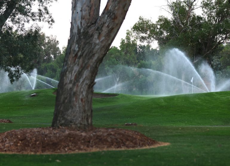 eaux usées sécheresse tête d'arrosage sprinkler Photo Mario Tama/Getty Images/AFP