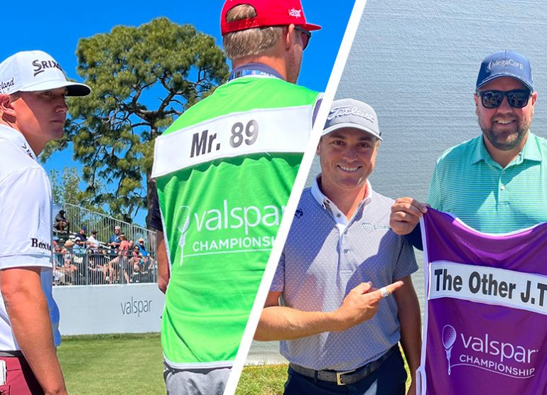 Au Valspar, caddies et surnoms en vedette, sur les dossards ! Golf Planète