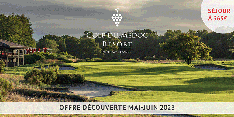 Golf du Médoc c07 2023 Offre découverte Mai Juin – bandeau