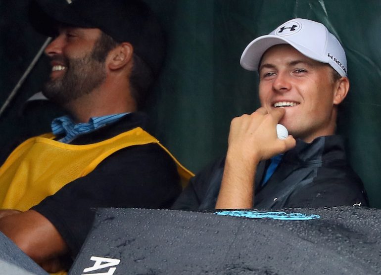 Jordan Spieth Michael Greller Photo by Andrew Redington/Getty Images