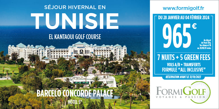 Formigolf C10 2023 – Tunisie El Kantaoui  – Bandeau