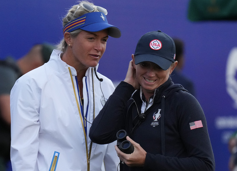 Captain Suzann Pettersen Captain Stacy Lewis Photo by Angel Martinez/Getty Images