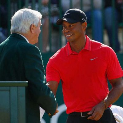 ＂Merci d'avoir rendu chacun de mes départs à l'Open britannique inoubliables＂ Tiger Woods rend un bel hommage à Ivor Robson