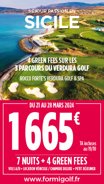 Formigolf C11 2023 – Sicile Verdura – Bannière verticale