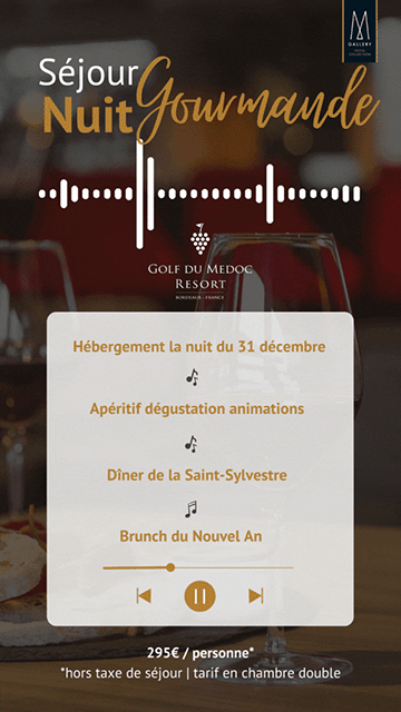 Golf du Médoc c10 2023 Offre Nuit Gourmande – vertical