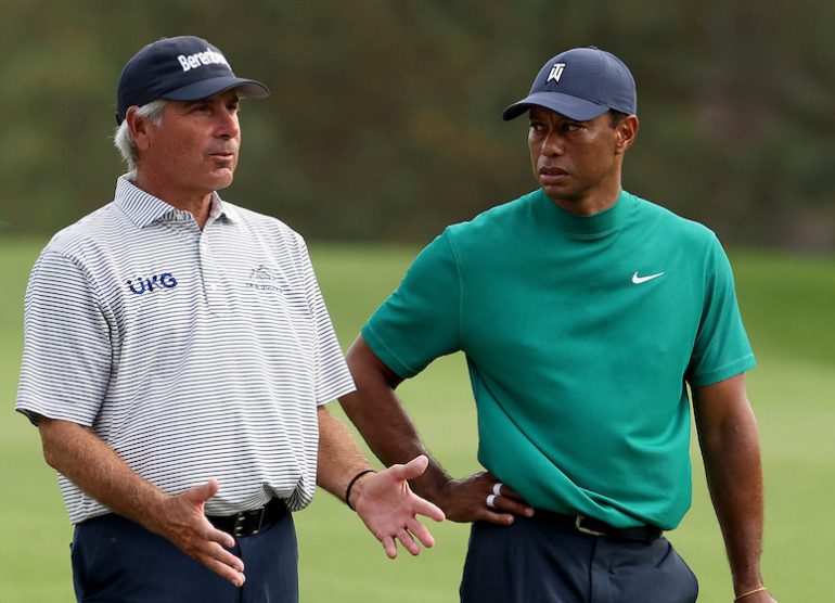 Tiger Woods Fred Couples Photo by JAMIE SQUIRE / GETTY IMAGES NORTH AMERICA / Getty Images via AFP