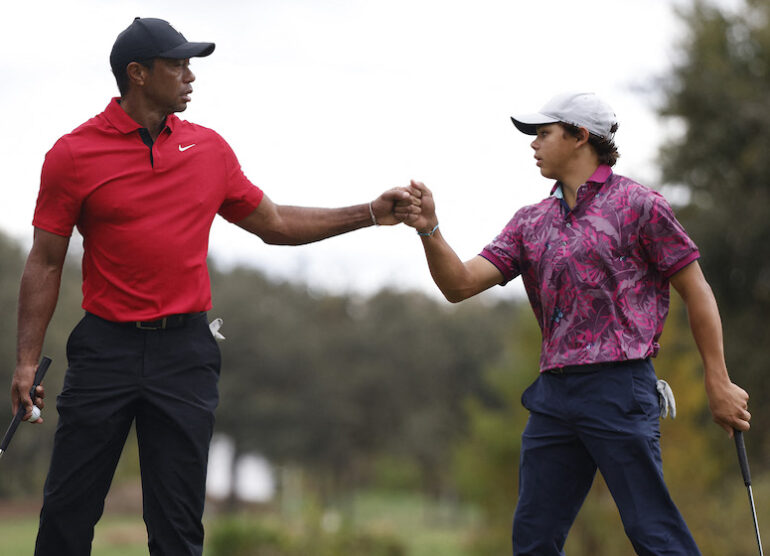 Tiger Woods Charlie Woods Photo by Mike Mulholland / GETTY IMAGES NORTH AMERICA / Getty Images via AFP