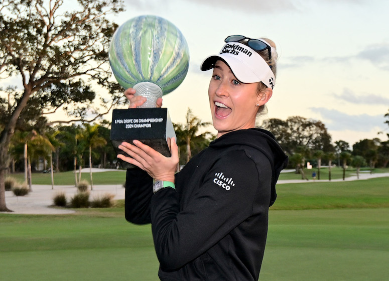 Dans le vent, Nelly Korda retrouve le chemin de la victoire