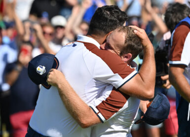 Jon Rahm Tyrrell Hatton Photo by Andreas SOLARO / AFP