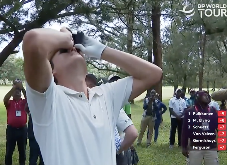 Règles : Tapio Pulkkanen sort les jumelles et identifie sa balle, le précédent Patrick Reed...