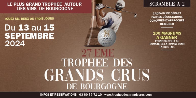 Golf de Dijon D01 2024 Trophée des Grands Crus – bandeau