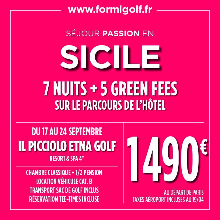 Formigolf D05 2024 – Sicile – ticket carré