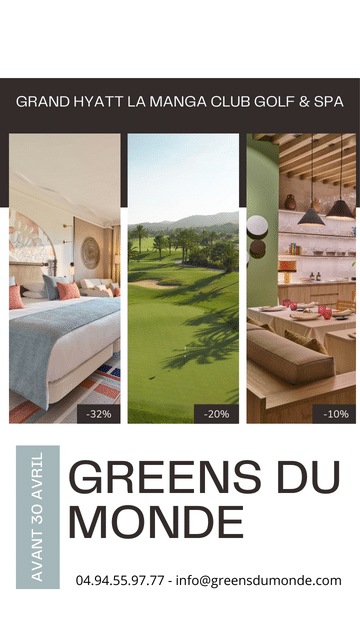 Greens du Monde D04 2024 – Hyatt La Manga – Bannière verticale