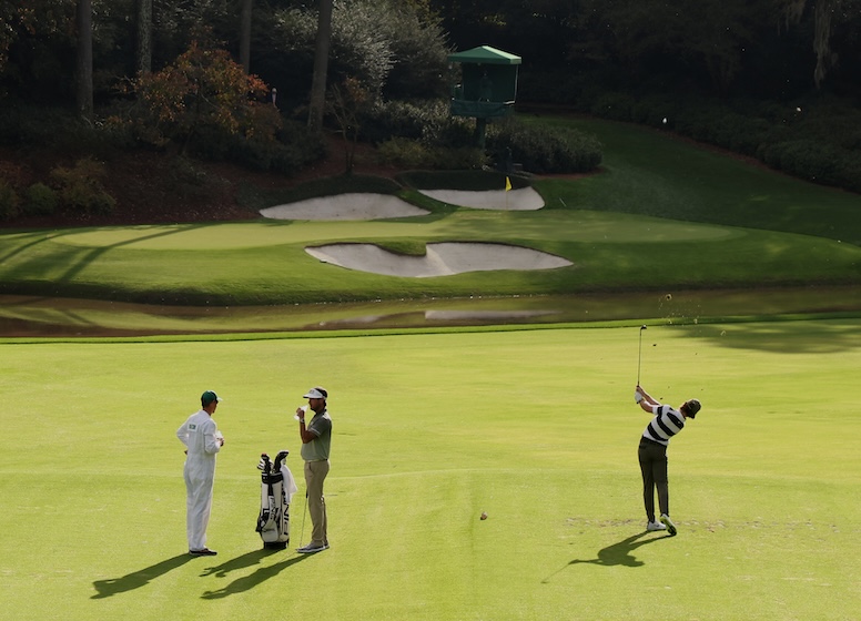 12th hole Tommy Fleetwood Masters at Augusta National Golf Club Squire/Getty Images/AFP