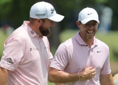 Shane Lowry Rory McIlroy Jonathan Bachman/Getty Images/AFP