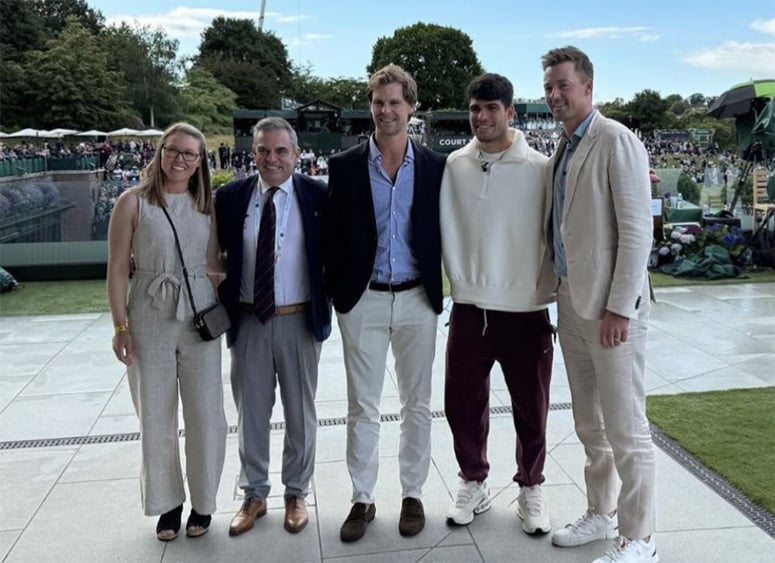 Victor Perez dans la story Instagram de Carlos Alcaraz à Wimbledon !