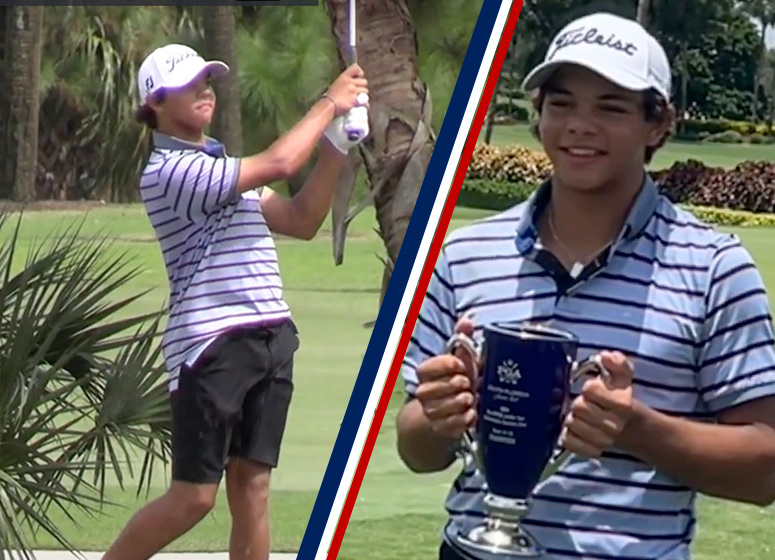 Après sa déconvenue dans l'US Amateur Junior, Charlie Woods s'impose dans un tournoi majeur régional !
