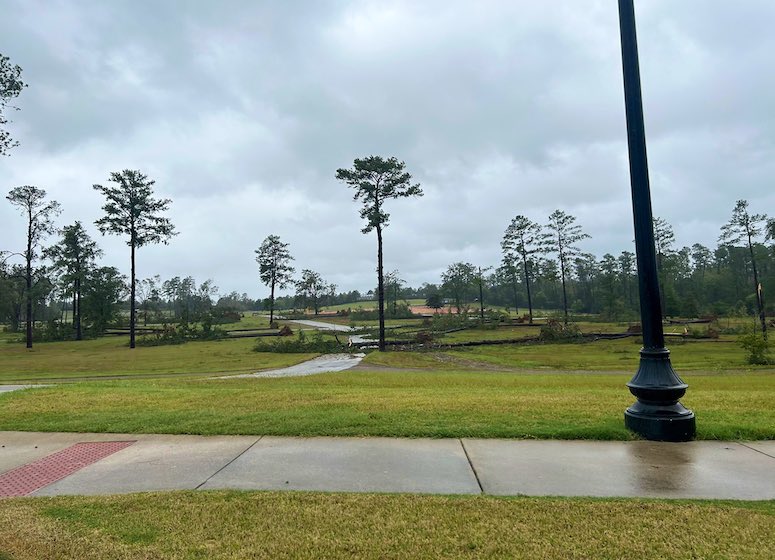 L’Augusta National sévèrement touché par l’ouragan Hélène