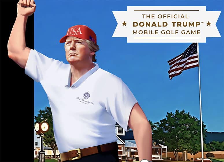 Un jeu vidéo de golf à la gloire de la mégalomanie de Donald Trump