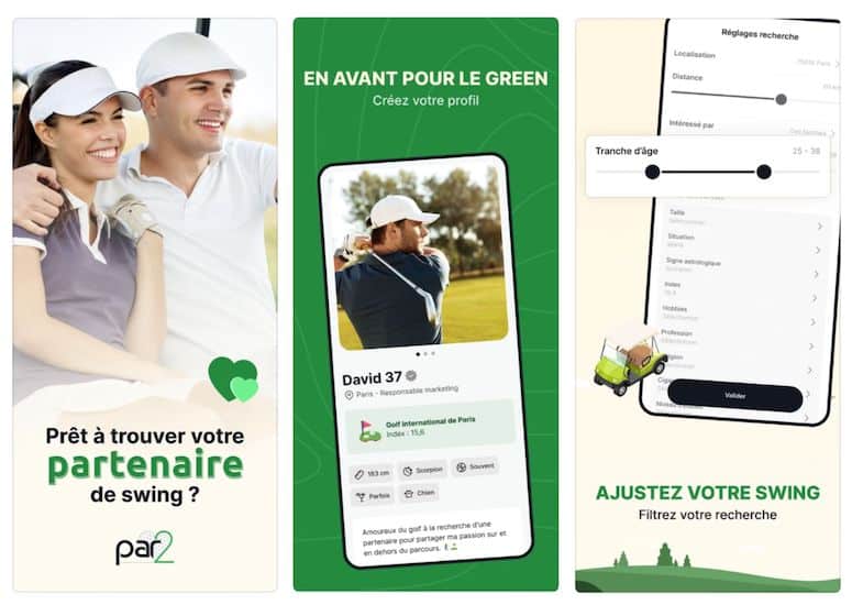 Par2 : l'application de rencontre pour les golfeurs célibataires