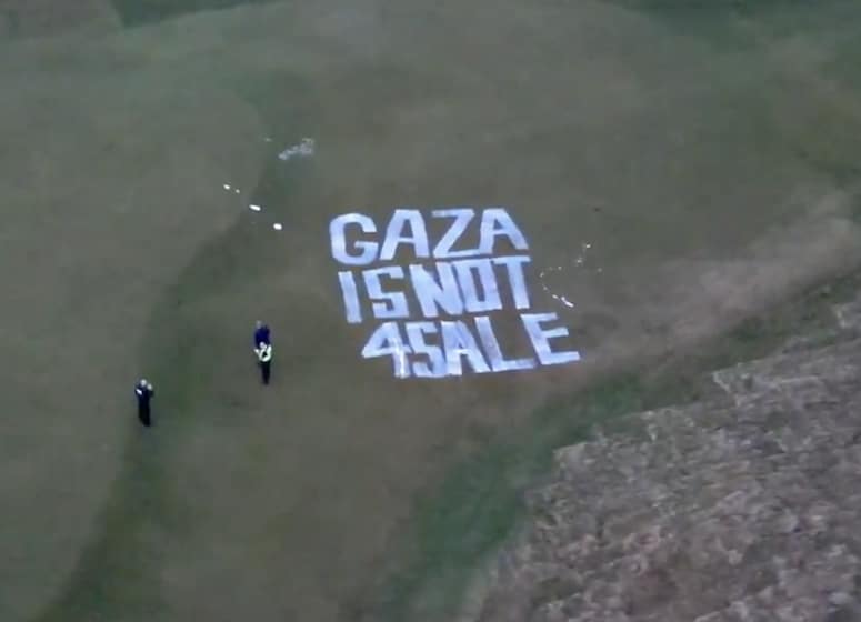 Le Trump Turnberry ciblé par une action pro-palestinienne