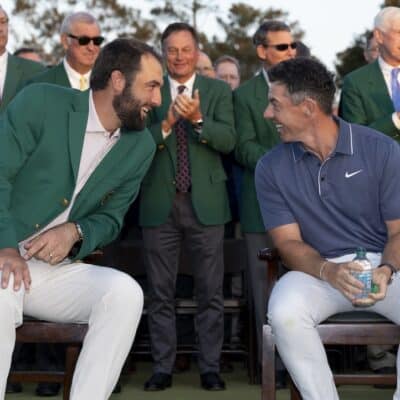 Masters champion Rory McIlroy Scottie Scheffler ©2025 Masters Tournament