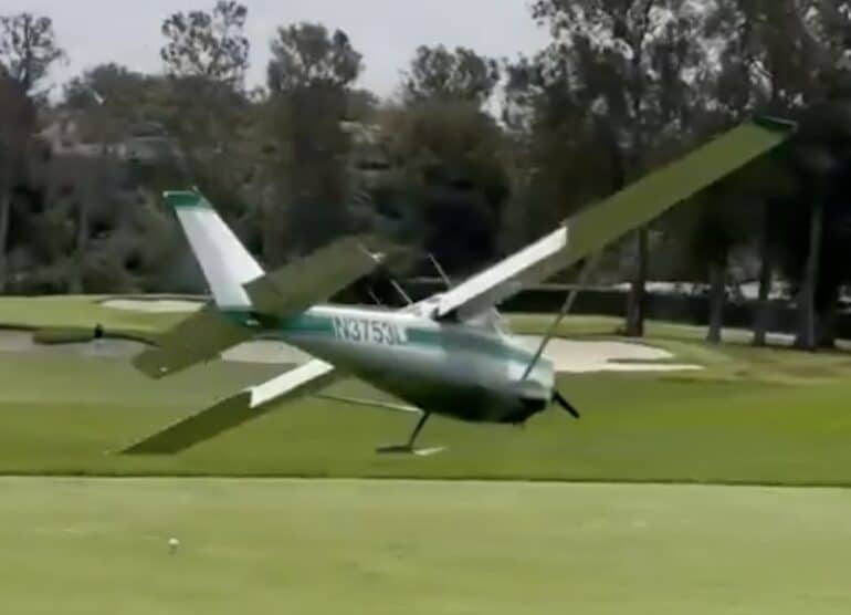 avion-atterrissage-catastrophe-ugence-riviera-country-club