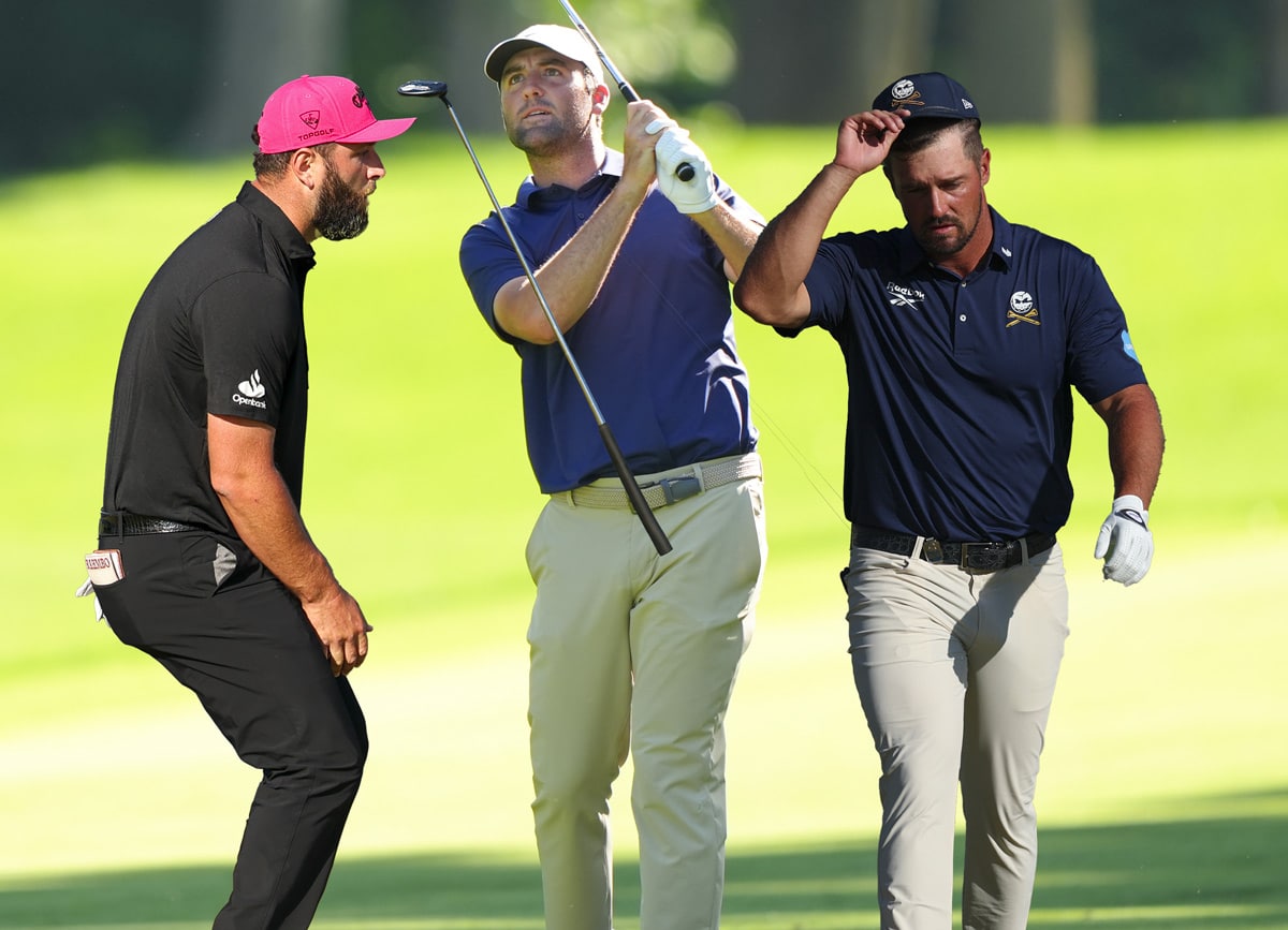 La charge avortée de Jon Rahm, l'hommage de DeChambeau et Scheffler au niveau de Woods, Nicklaus et Ballesteros, c'est dans le récap' du 4e tour !