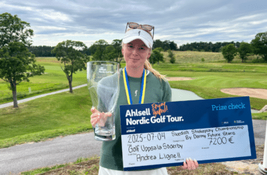 Premier titre pro pour Andrea Lignell sur le LETAS