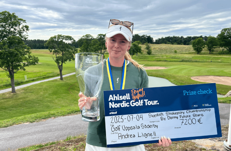 Premier titre pro pour Andrea Lignell sur le LETAS