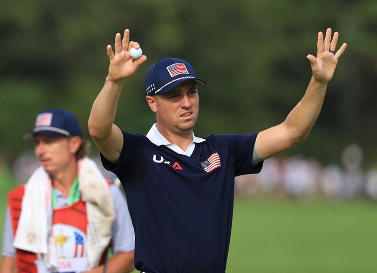 Justin Thomas révèle que Team USA s'est « disputée » avec l’équipe de terrain au sujet de la vitesse des greens