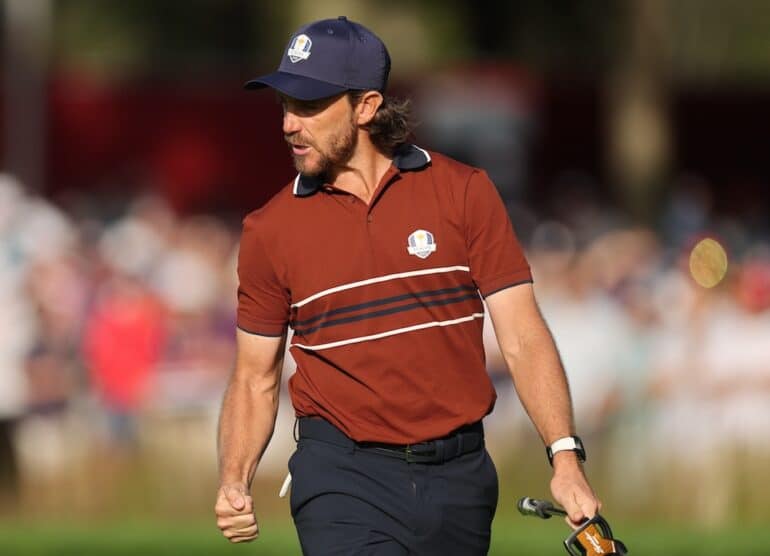 Tommy Fleetwood of Team Europe Photo by Michael Reaves/PGA of America