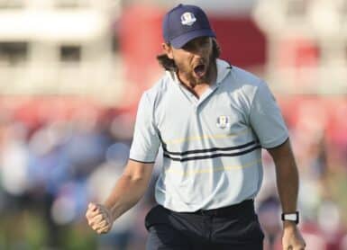 Tommy Fleetwood of Team Europe Photo by Michael Reaves/PGA of America