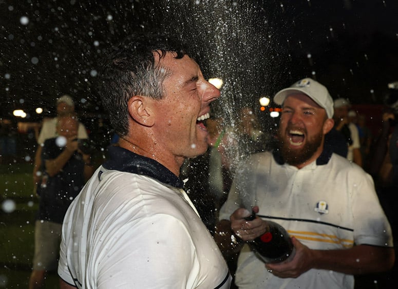La somme astronomique dépensée par l'Europe au bar pour célébrer la victoire en Ryder Cup !