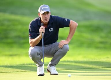 MADRID, SPAIN - OCTOBER 09: Ugo Coussaud of France on the seventh hole on day one of the Open de España presented by Madrid 2025 at Club de Campo Villa de Madrid on October 09, 2025 in Madrid, Spain. (Photo by Stuart Franklin/Getty Images) (Photo by STUART FRANKLIN / GETTY IMAGES EUROPE / Getty Images via AFP)