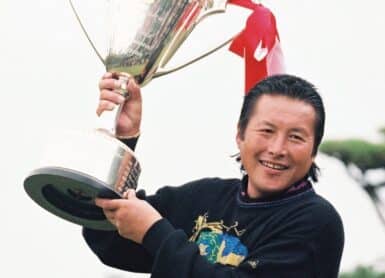 Masashi « Jumbo » Ozaki Photo by YOMIURI SHIMBUN / The Yomiuri Shimbun via AFP