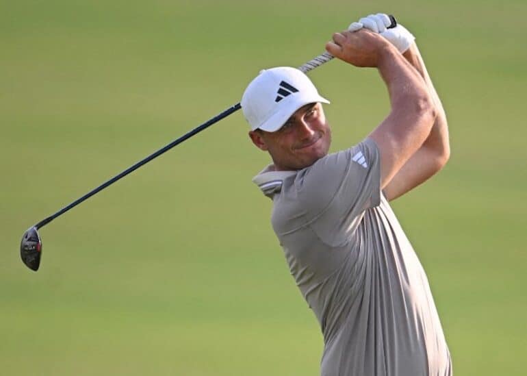 Ludvig Aberg Photo by ROSS KINNAIRD / GETTY IMAGES EUROPE / Getty Images via AFP