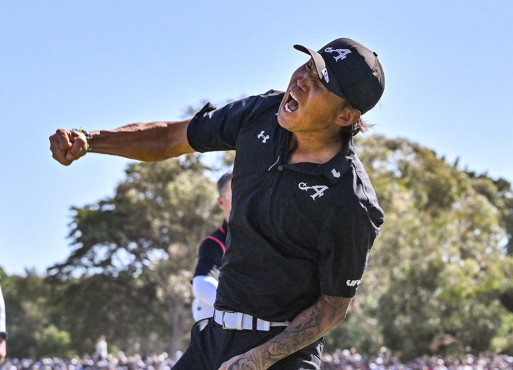 Anthony Kim Photo by Brenton Edwards / AFP
