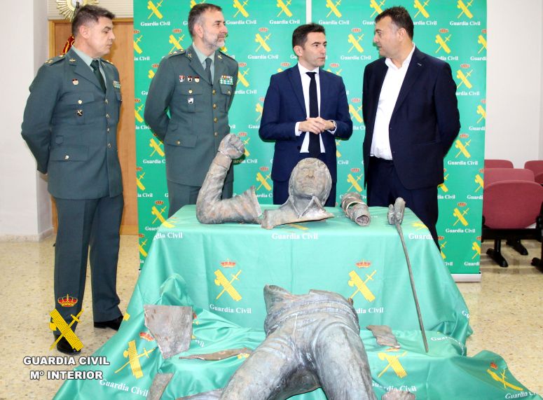 La statue volée de Severiano Ballesteros retrouvée découpée