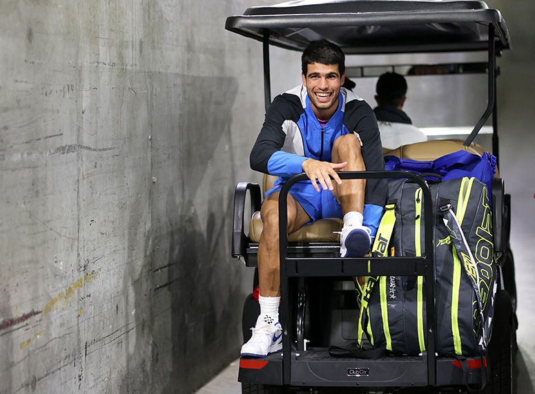 Novak Djokovic sidéré par le niveau de golf de Carlos Alcaraz !