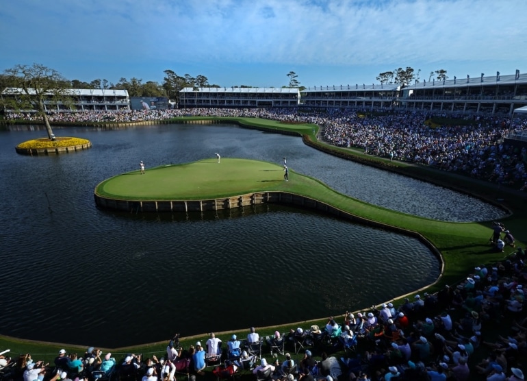 17th green during the third round of THE PLAYERS Championship on the Stadium Course at TPC Sawgrass Tilton/Getty Images/AFP