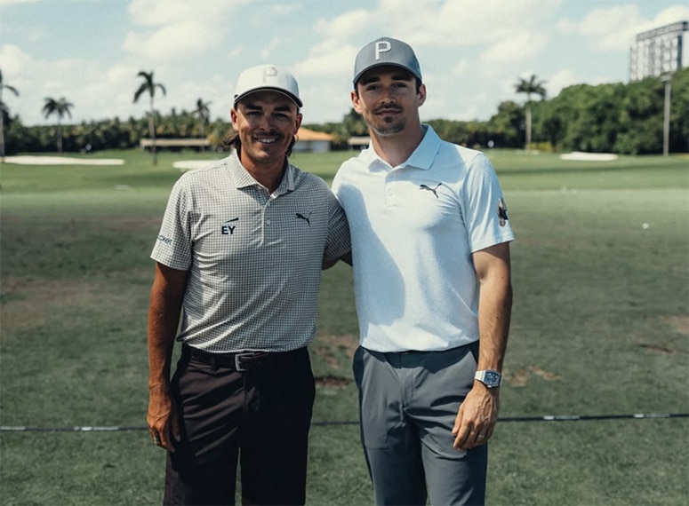 Rickie Fowler et Charles Leclerc, deux potes à Miami !
