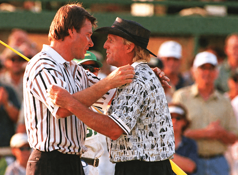 Il y a 30 ans, un Masters culte : Nick Faldo renverse et assomme Greg Norman