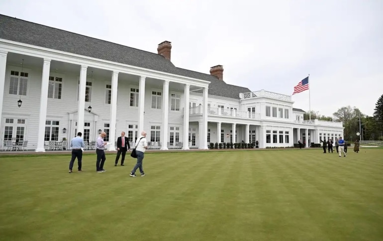 Visite de presse du club house de l'Oakland Hills County Club. Robin Buckson / The Detroit News