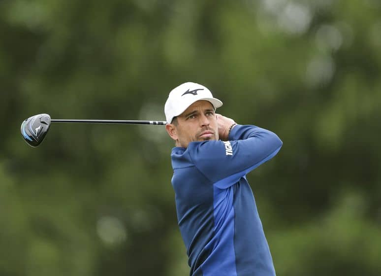 Adrien Saddier impuissant face à l’extrême complexité de l’Aronimink Golf Club