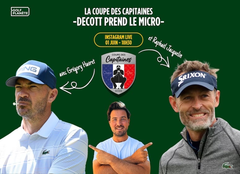 Live Insta sur le compte Instagram de Golf Planète avec Grégory Havret et Raphaël Jacquelin à ne pas manquer lundi à 18h30 !