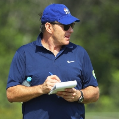 Sir Nick Faldo Photo by SCOTT HALLERAN / Getty Images South America / Getty Images via AFP