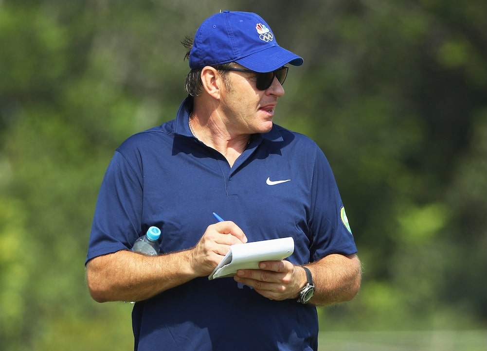 Sir Nick Faldo Photo by SCOTT HALLERAN / Getty Images South America / Getty Images via AFP