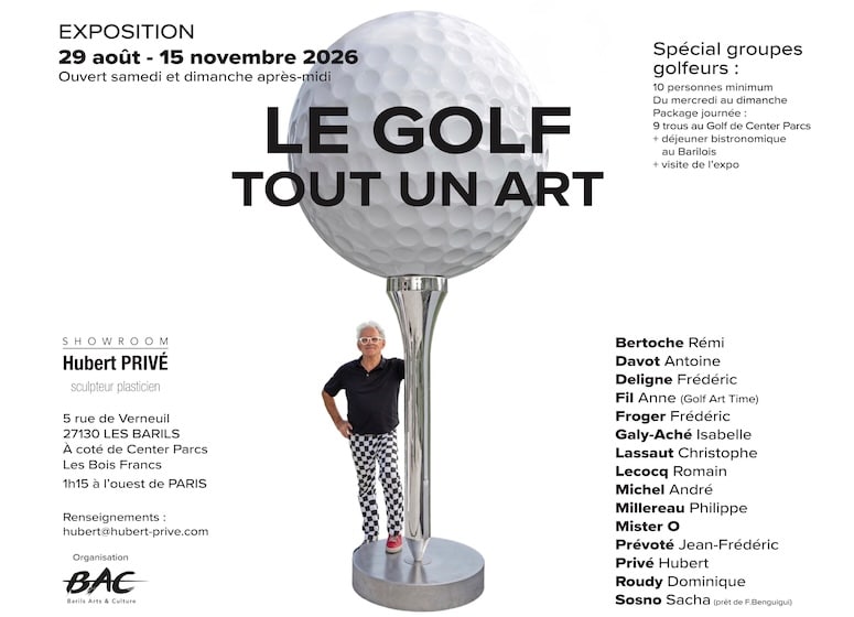 ＂Le Golf, tout un art＂, l'expo d'Hubert Privé